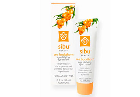 Sea Buckthorn Age Defying Eye Cream:
Smoothes fine lines and wrinkles
Visibly reduces the appearance of dark circles and puffiness
Moisturizes/antioxidant-rich
100% Natural/For all skin types