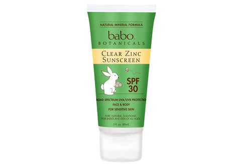 Babo Botanicals 30 SPF Clear Zinc Sunscreen